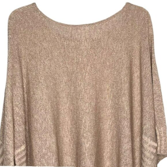 Anthropologie Alicia Shimmer Relaxed Fit Pullover - Gold/Linen - L - Picture 6 of 11